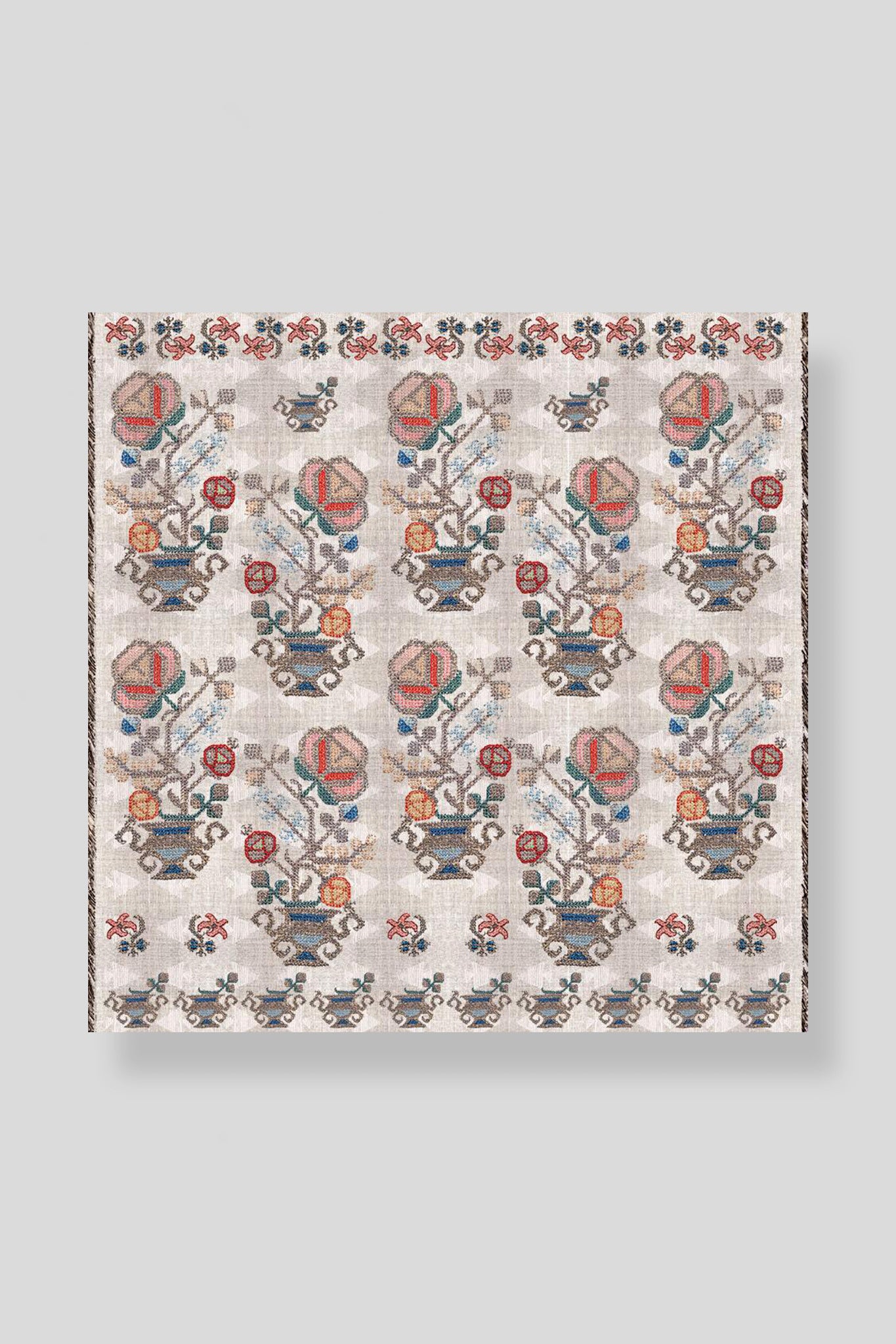 Silk scarf in Agapi heritage floral print