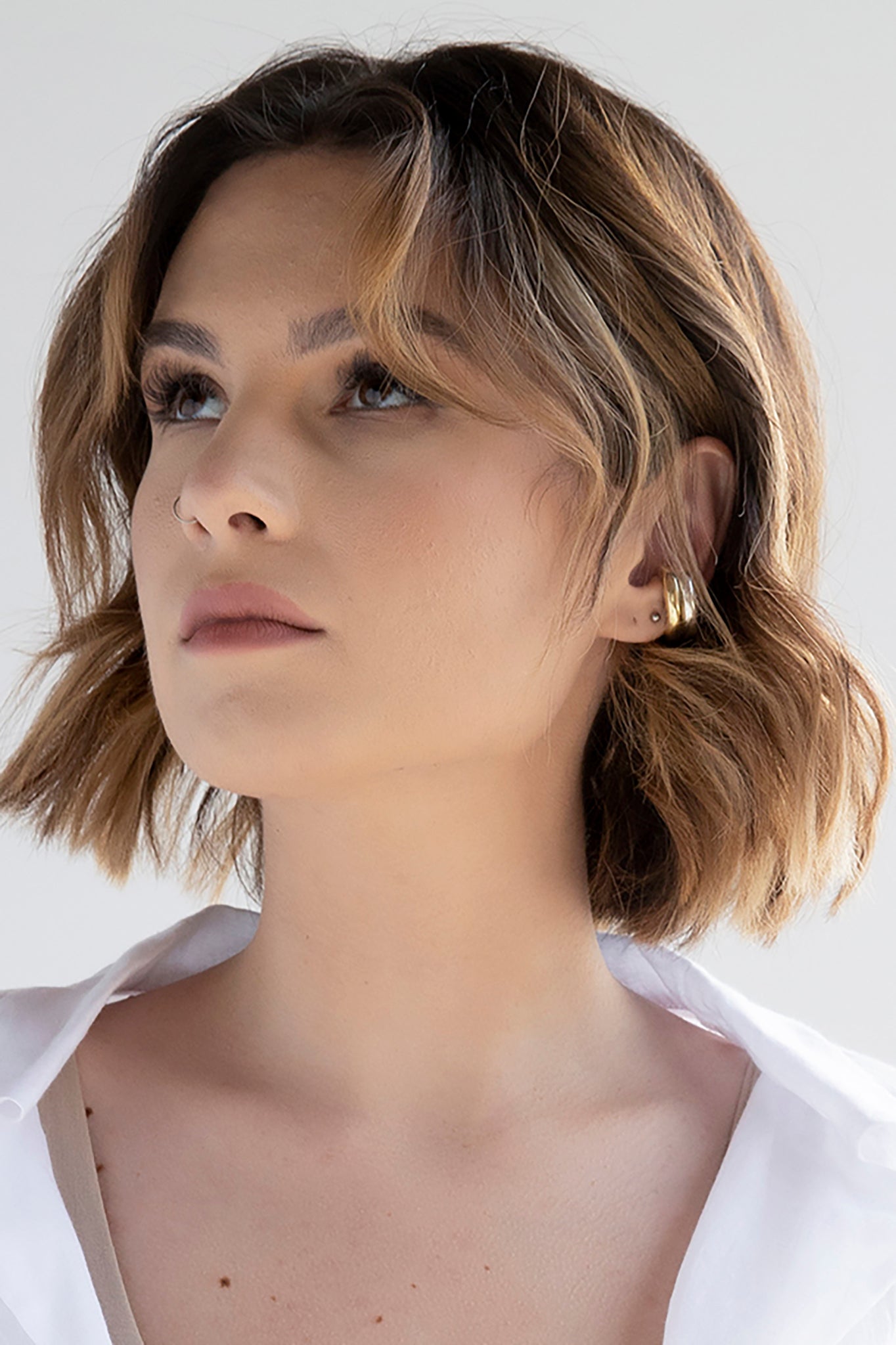 Gold plated ear cuff