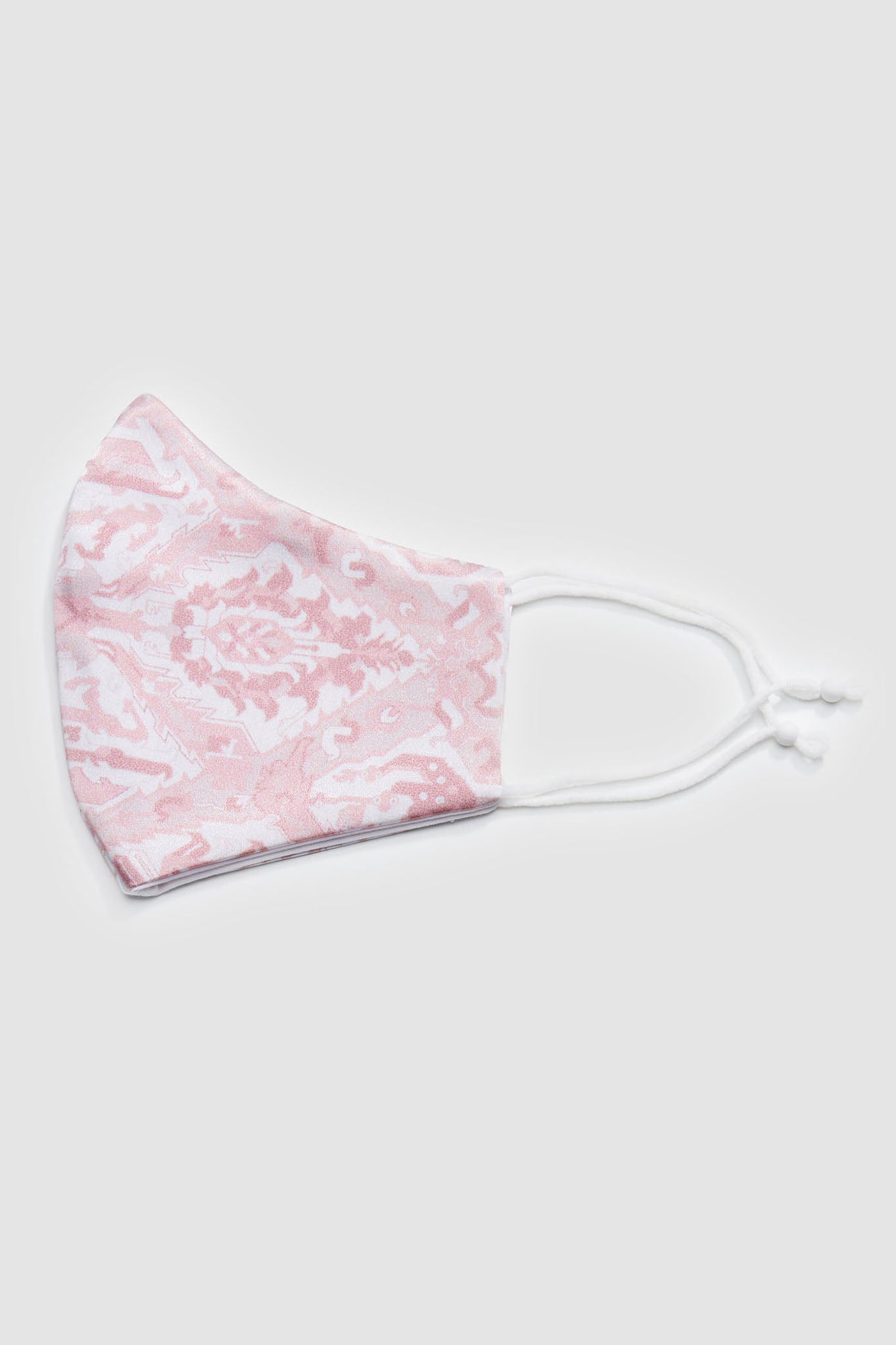 x POMMIE Vishapagorg silk face mask in pink